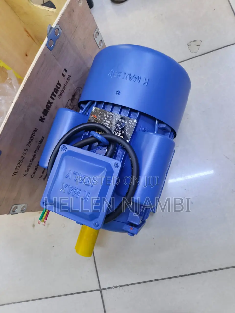 Kmax 2hp Single Phase Electric Motor (High Speed)