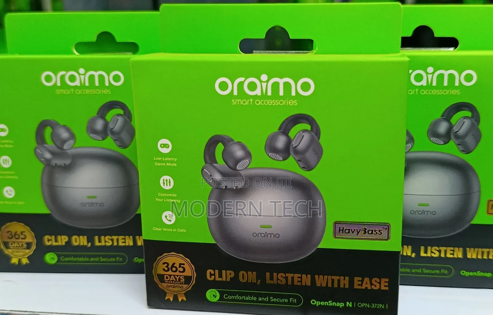 Oraimo Opensnap N Clip-on Open-Ear True Earbuds