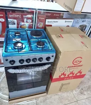 Euroken 50 55 Standing Cooker With 3gas Burners