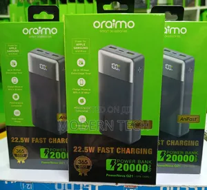 Oraimo 22.5w 20000mah Powerbank With Display