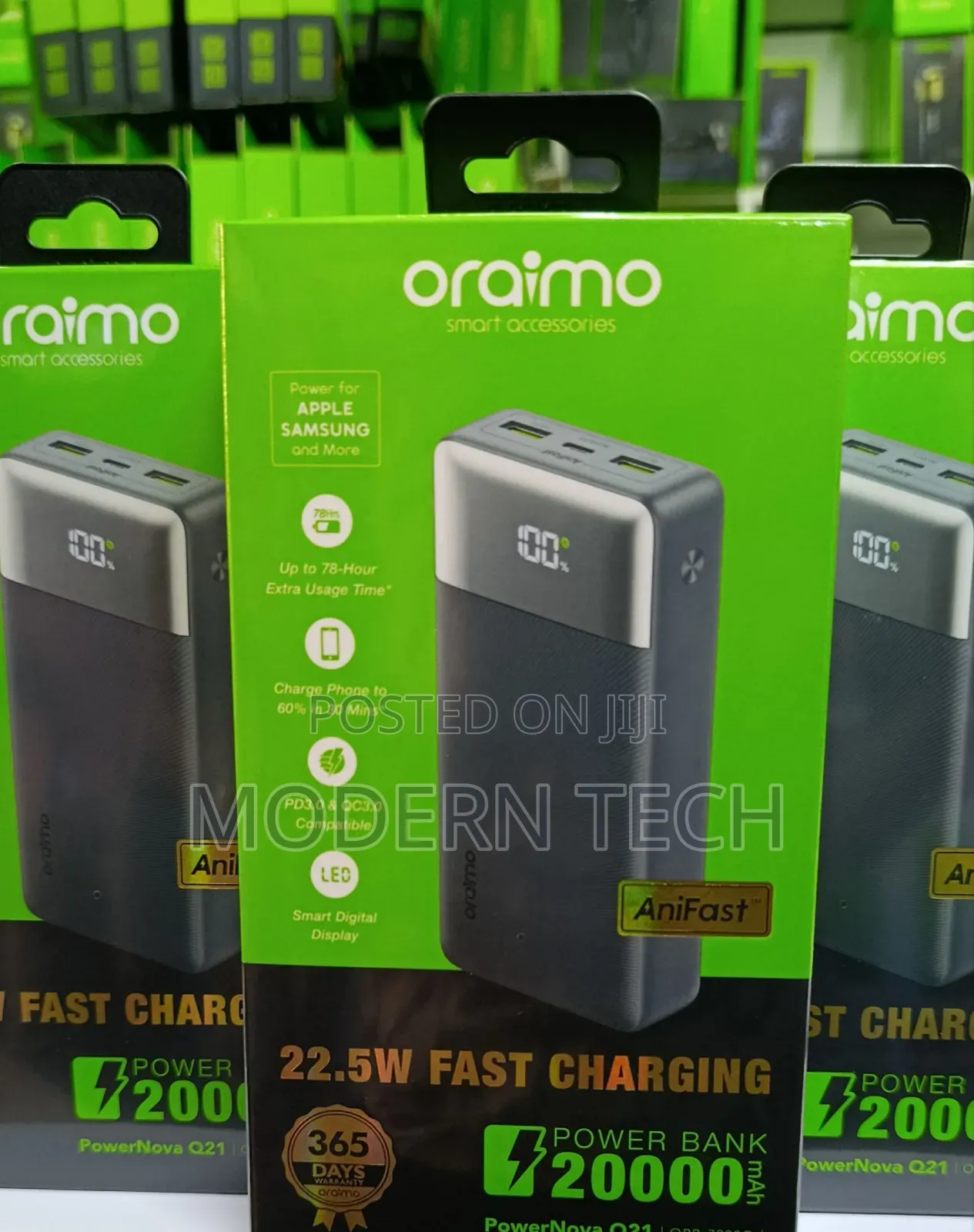 Oraimo Power Nova Q21 20000mah 22.5w Power Bank