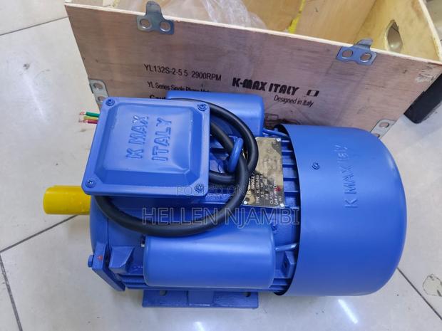 Kmax Italy 5hp Single Phase Electric Motor - main view