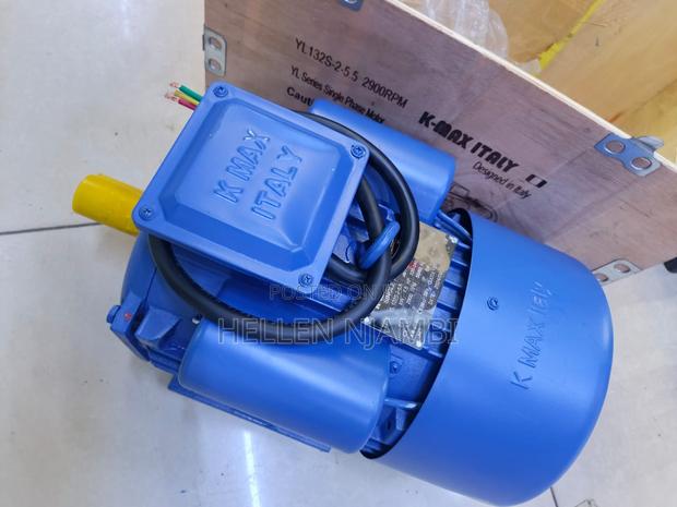 Kmax 5hp High Speed Single Phase Electric Motor - main view