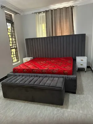 Black Unique Beds With Ottoman