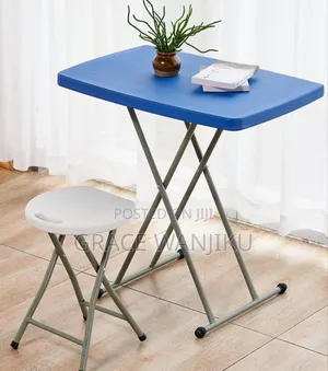 Adjustable Height Snack Table for Home Camping Picnic