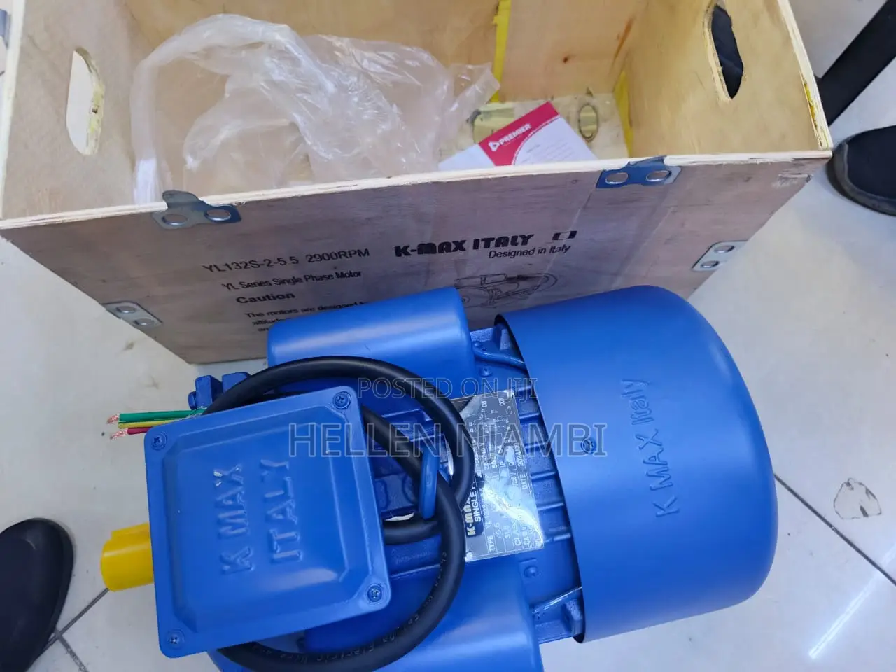 Kmax Italy Single Phase 7.5hp High Speed Electric Motor