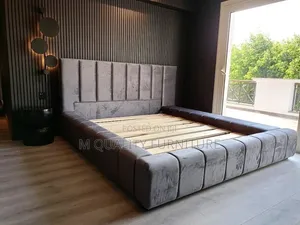 Gray Low Cut Headboard Beds