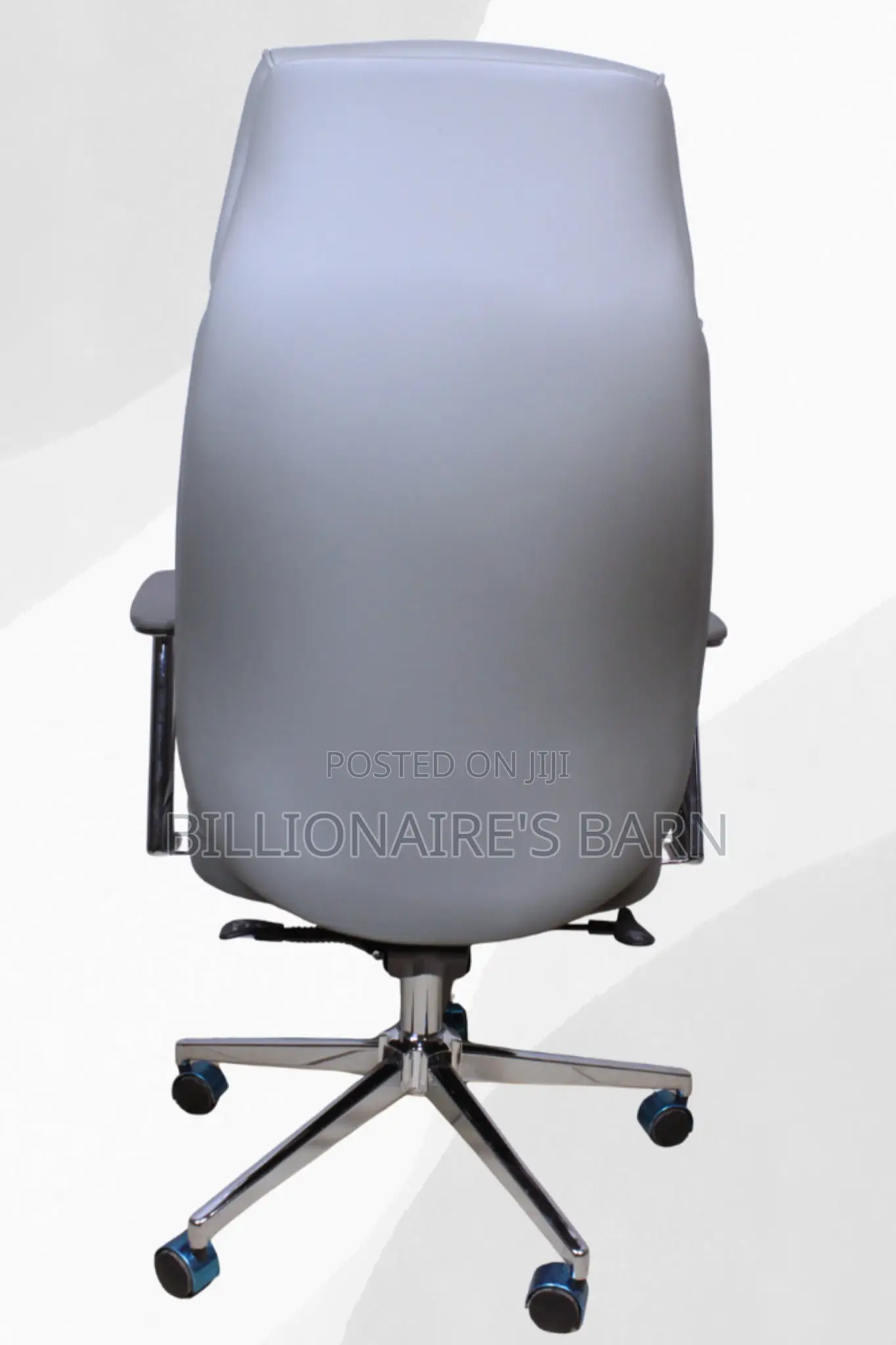 Office Chair; Executive Leather Office Chair Gray