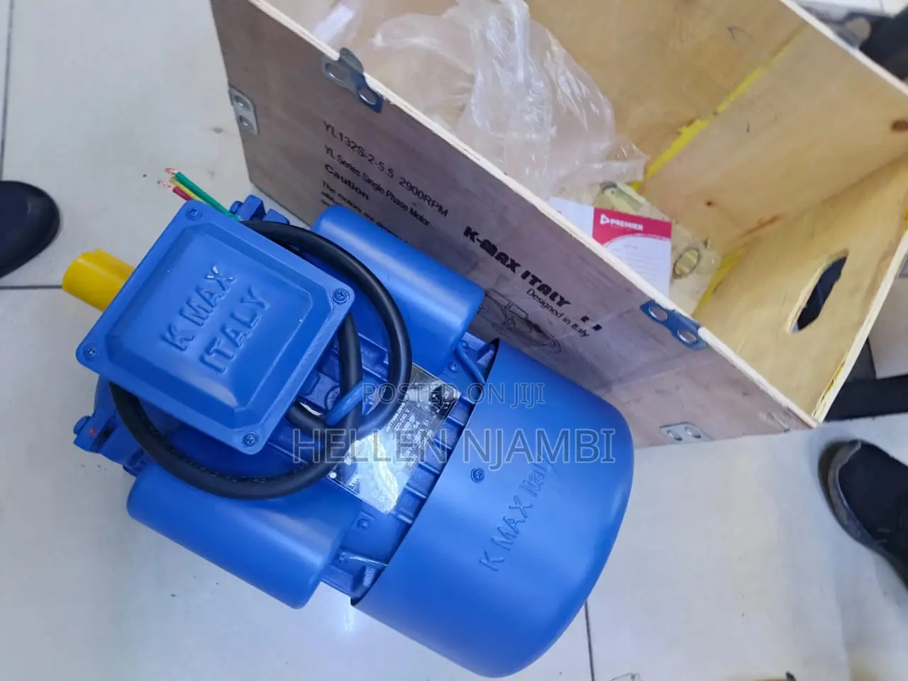 Kmax 10hp Single Phase Low High Speed Electric Motor