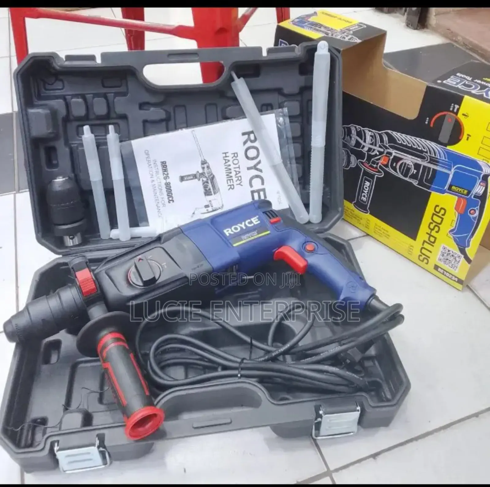 Royce Rotary Hammer Drill 800watts + Free Bits