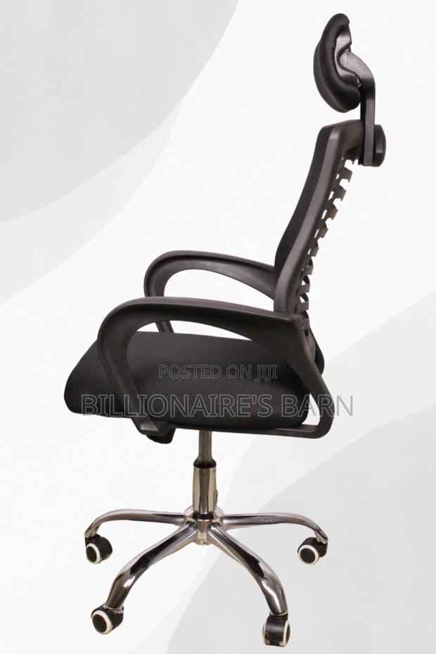 Executive Headrest Office Chair Black - thumbnail 2