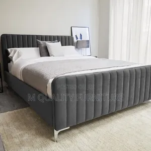 Black Straight Lined Beds
