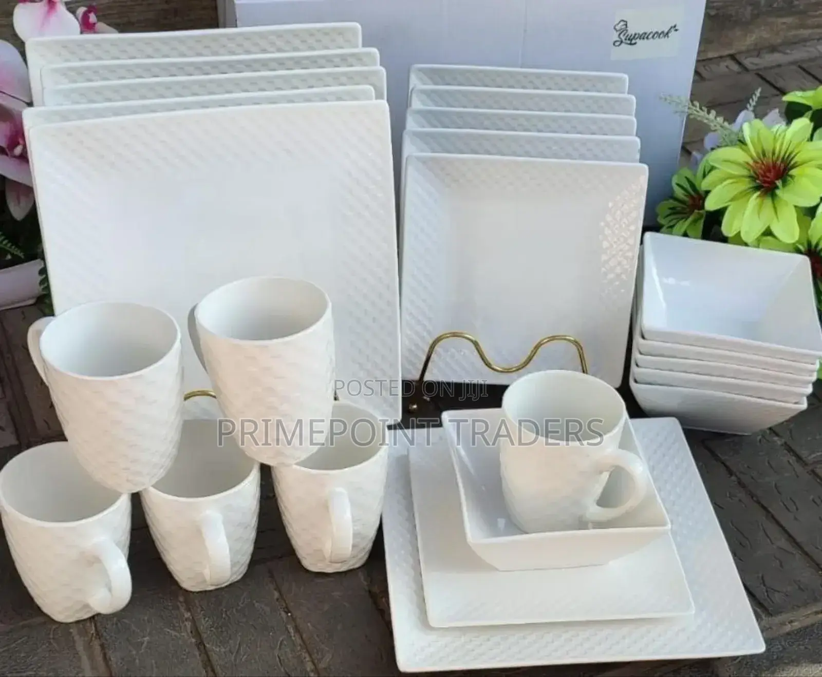 24 PCS Square Dinner Set^ 