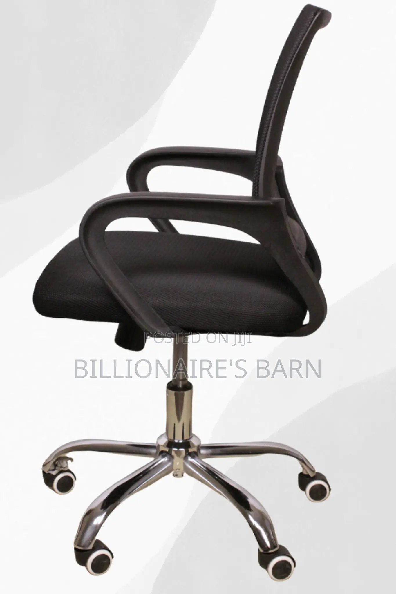 Office Chairs; Secretarial Low Azam Back Office Chair Black