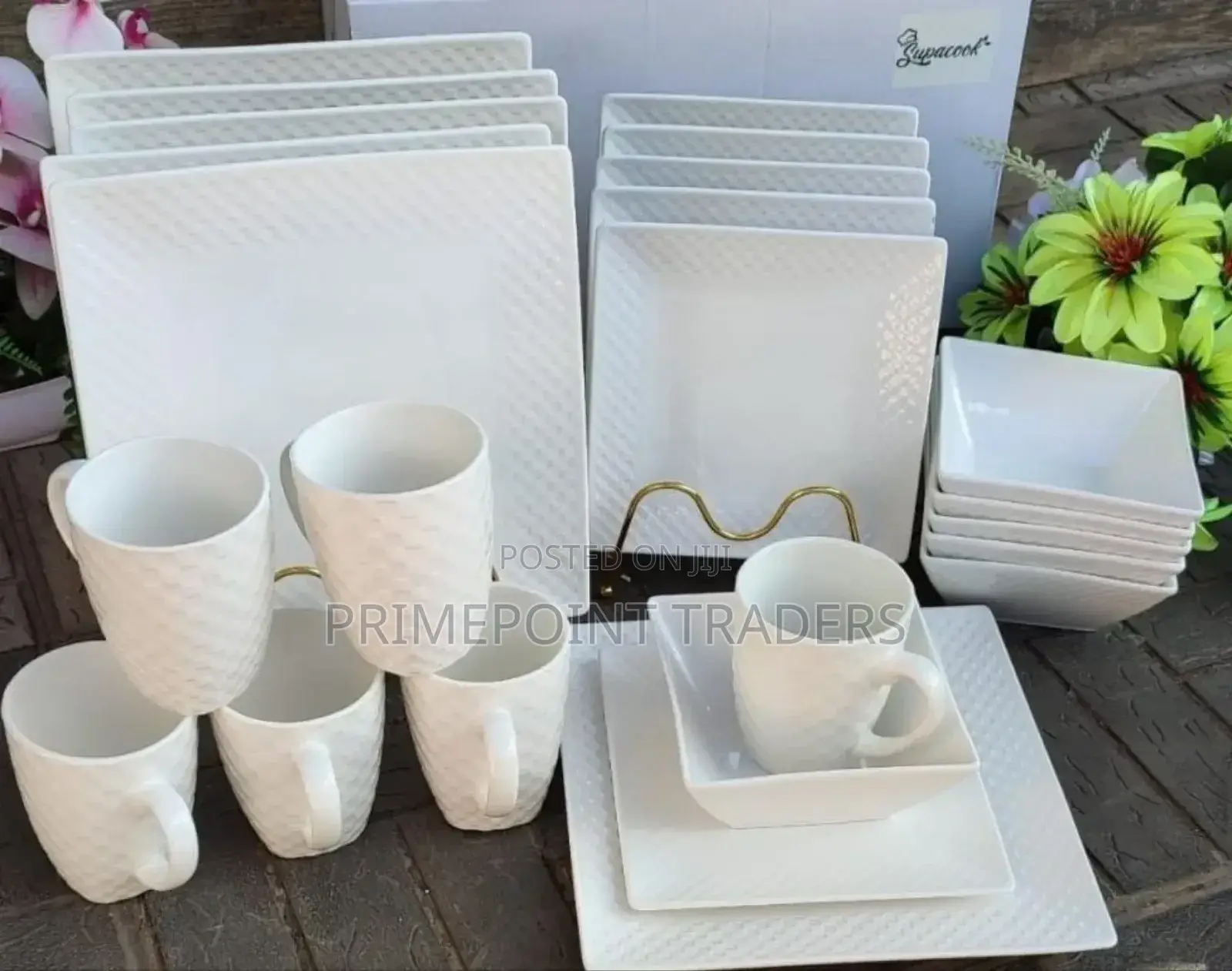 24 PCS Square Dinner Set✓