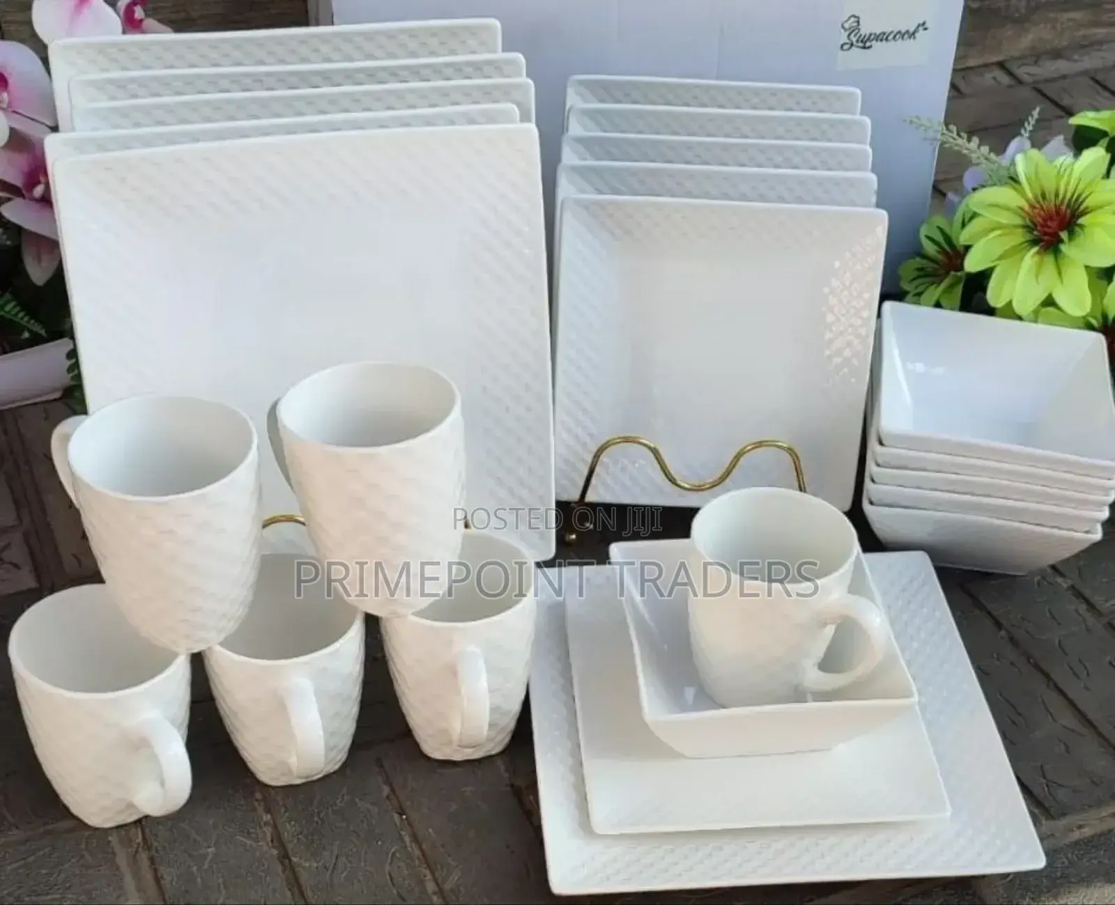 24 PCS Square Dinner Set