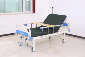 One/ Single Crank Hospital Bed With Mattress