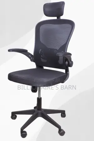 Office Chair:Black High-Back Executive Mesh Office Chair