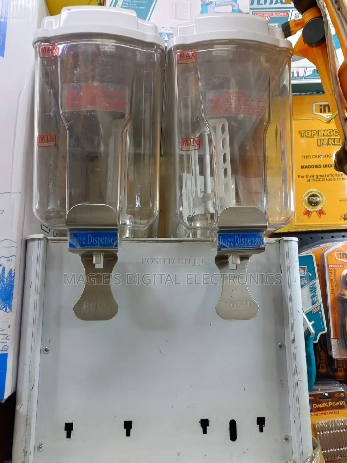 Most Appropriate 2x18l Juice Dispenser Machine