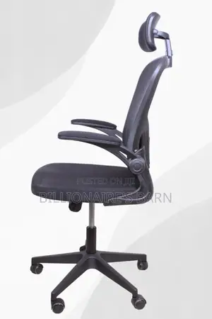 Office Chair:Black High-Back Executive Mesh Office Chair