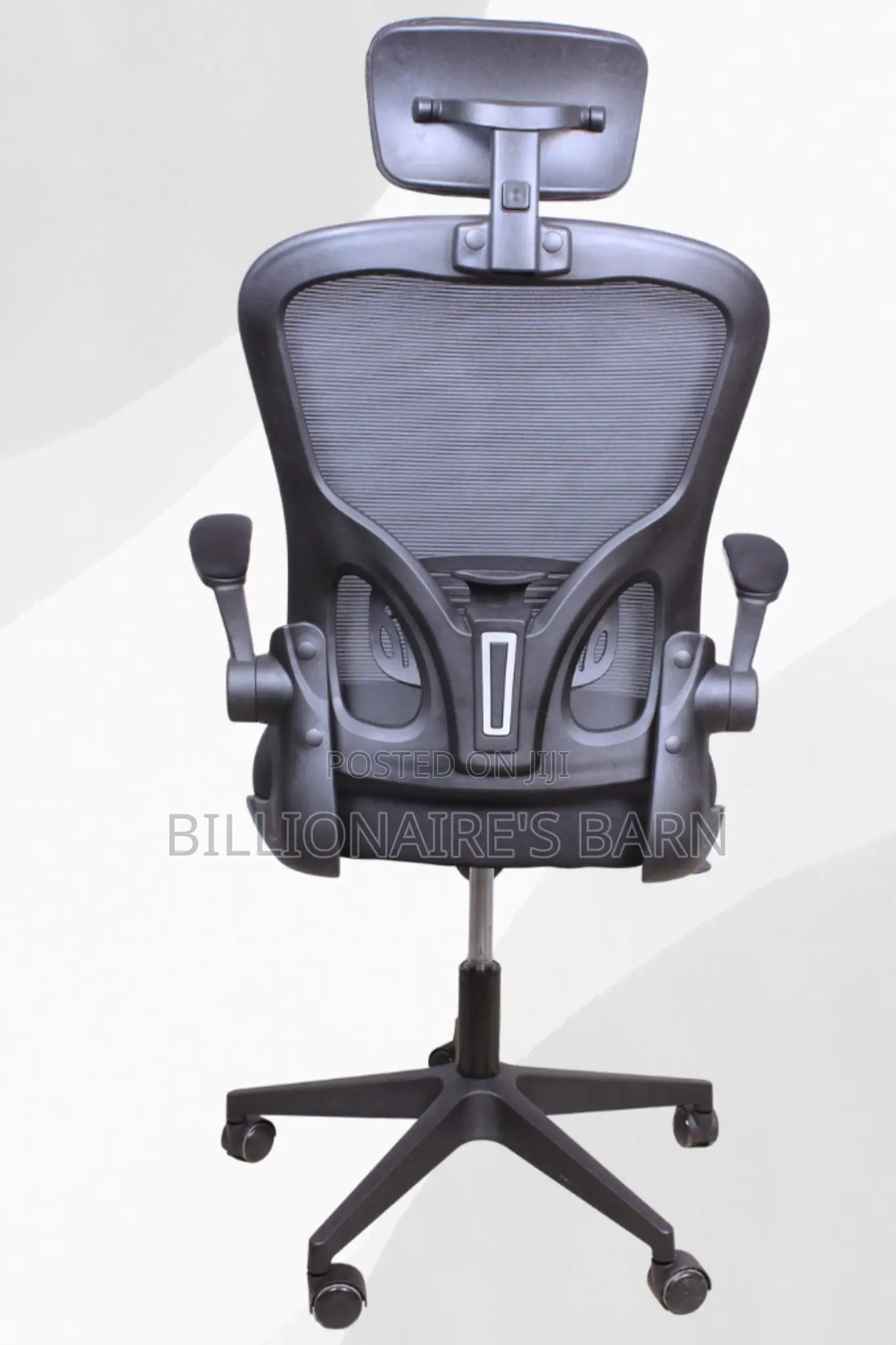 Office Chair:Black High-Back Executive Mesh Office Chair