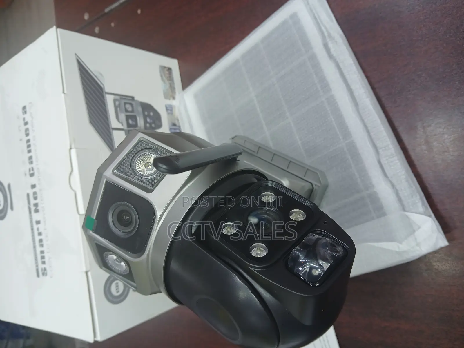Wirelesswifi Night Vision Full Color Dual Lens Solar Camera