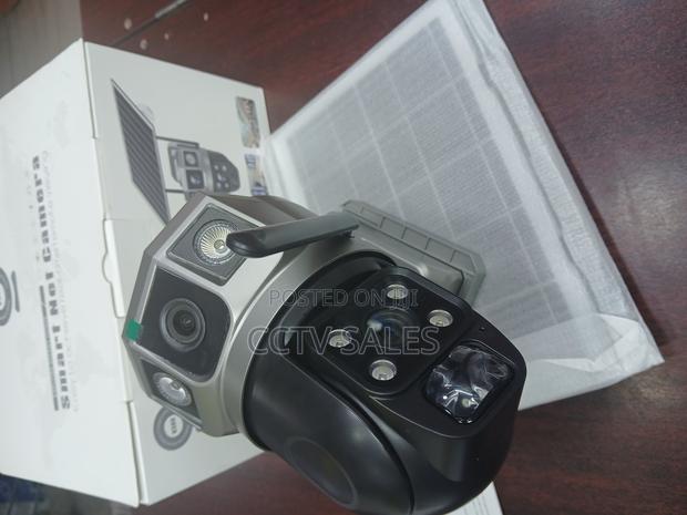 Wirelesswifi Night Vision Full Color Dual Lens Solar Camera