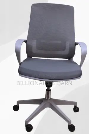 Chairs: Gray Computer Mesh Office Chair