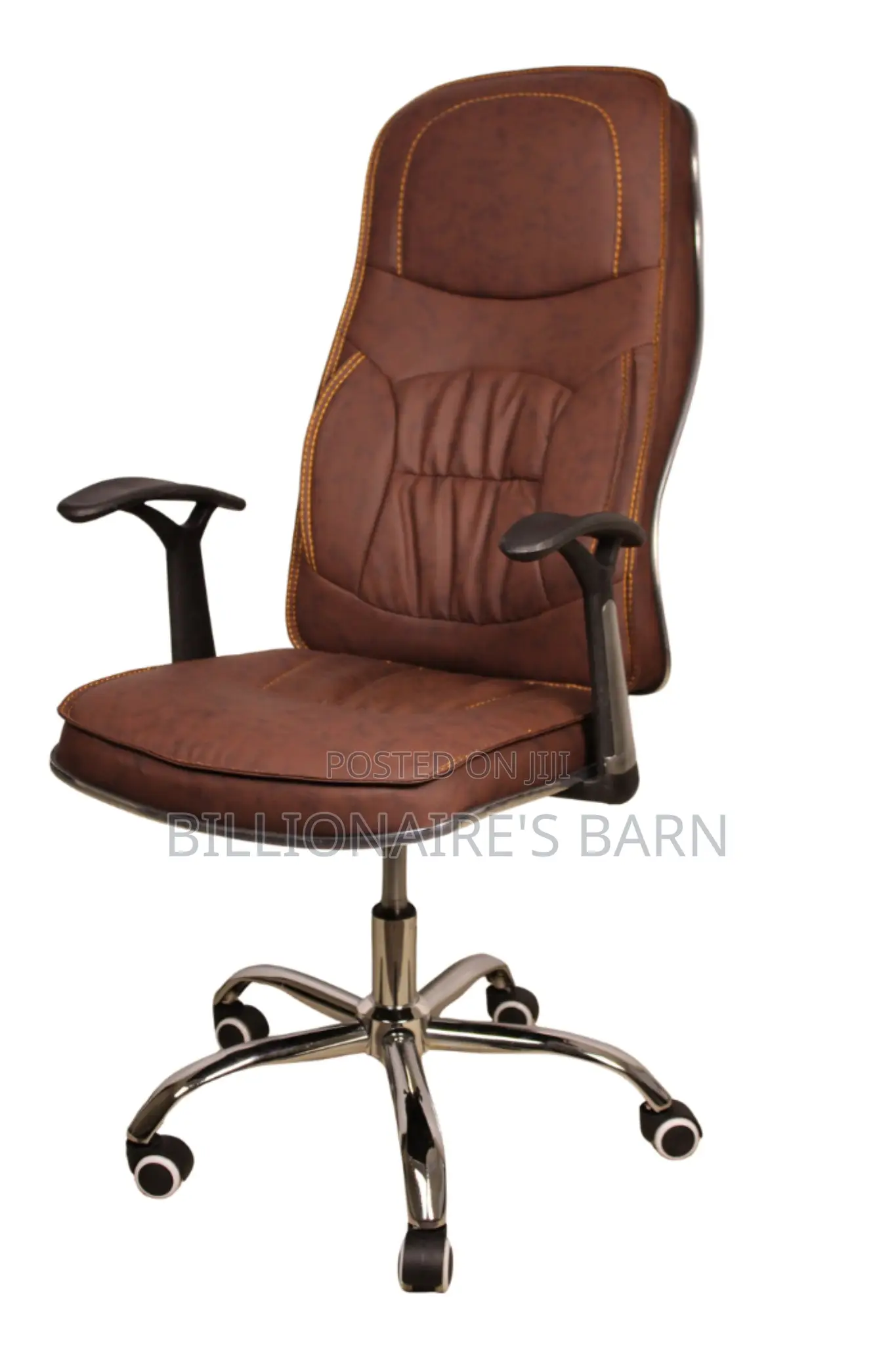 Office Chair; Ergonomic Executive Chair With Armrest Swivel