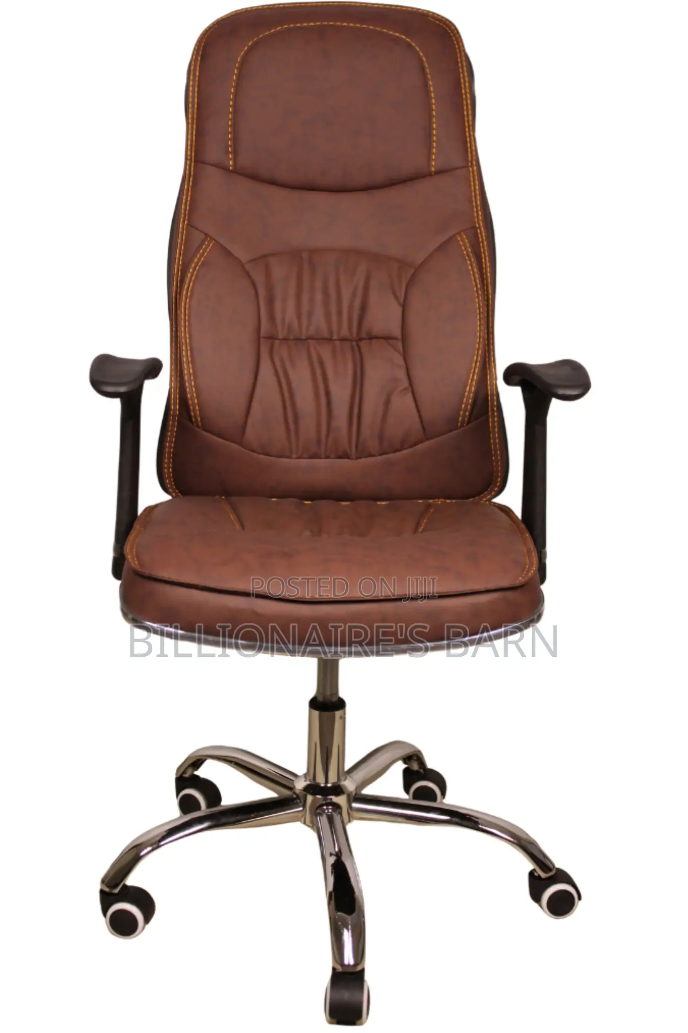 Office Chair; Ergonomic Executive Chair With Armrest Swivel