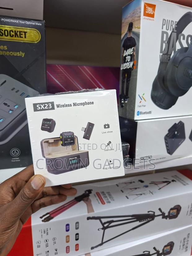 Sx23 Wireless Mics With Charging Case Dual Clips - thumbnail 2