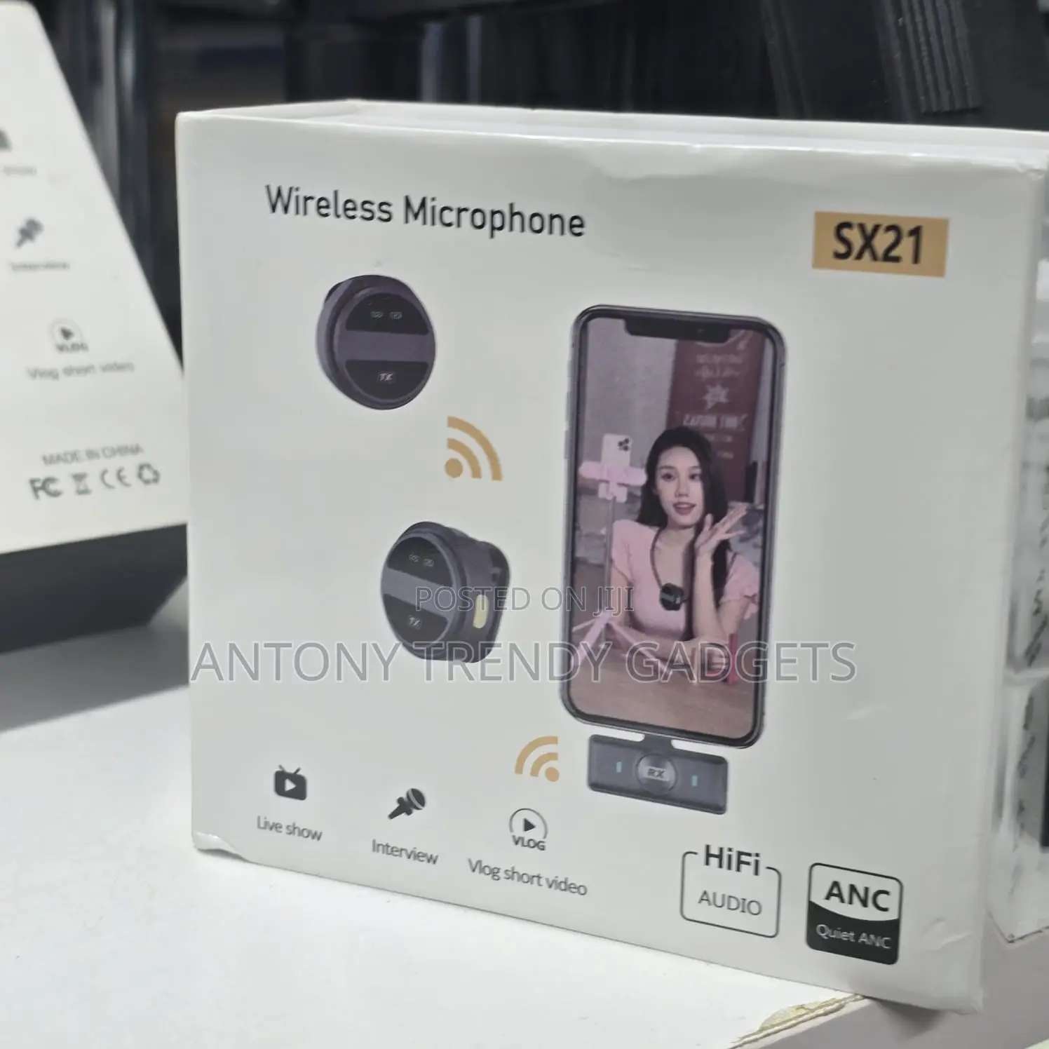 Sx21 Clip-on Wireless Microphones For Smartphones