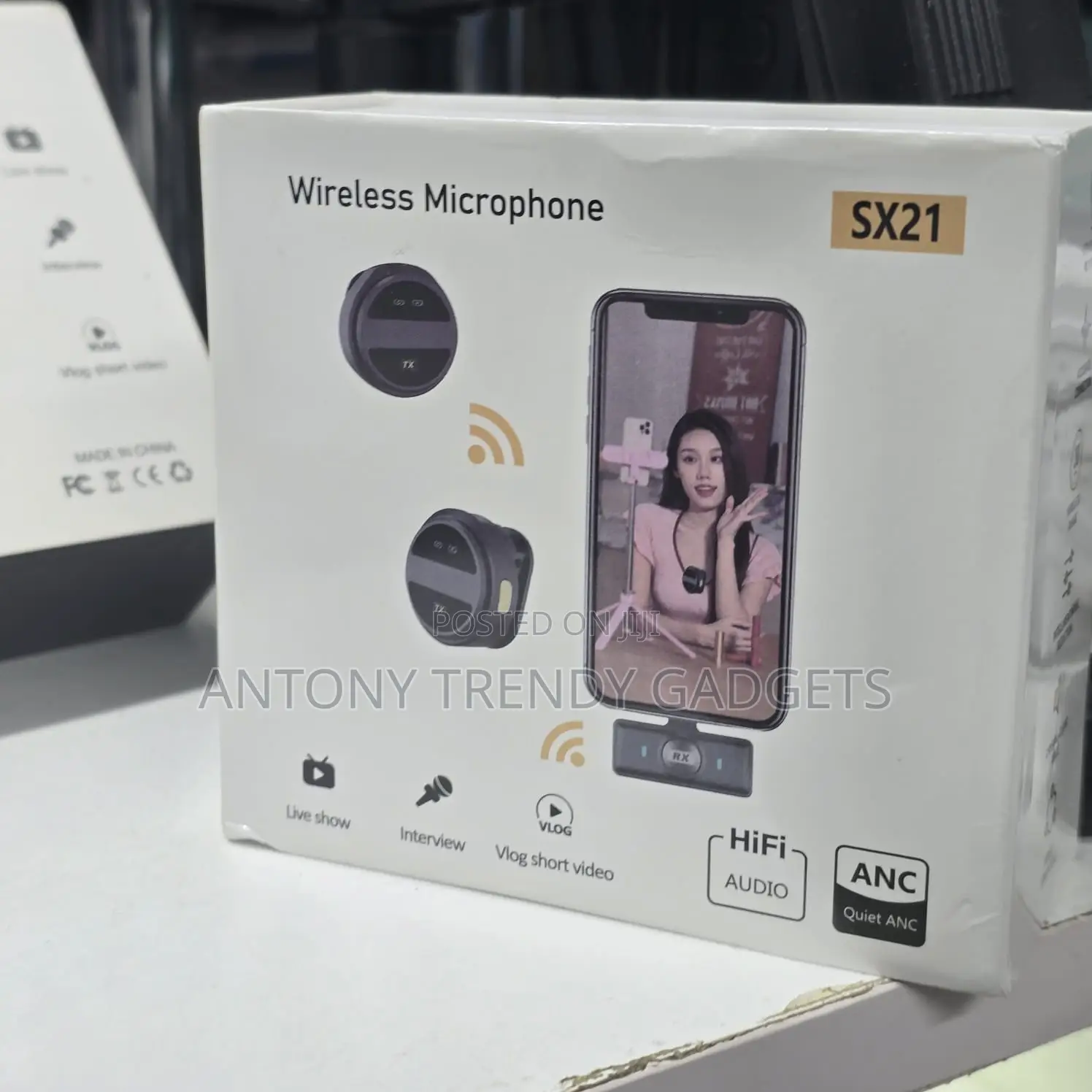 Sx21 Clip-on Wireless Microphones For Smartphones