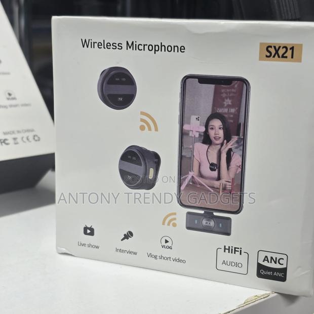 Sx21 Wireless Lavalier Mic Kit With Charging Case