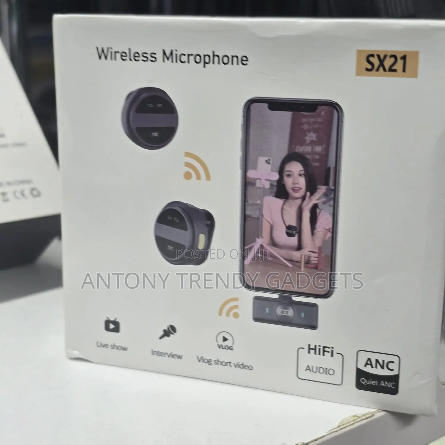 Sx21 Plug & Play Wireless Mics For iPhone & Android