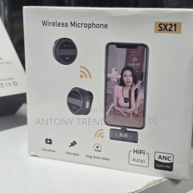Sx21 Plug & Play Wireless Mics For iPhone & Android