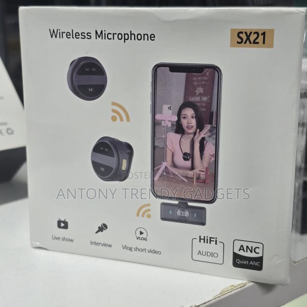 Sx21 Plug & Play Wireless Mics For iPhone & Android - thumbnail 2