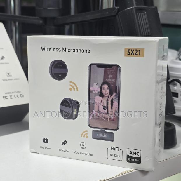 Sx21 Wireless Microphone Set For Vlogging & Live