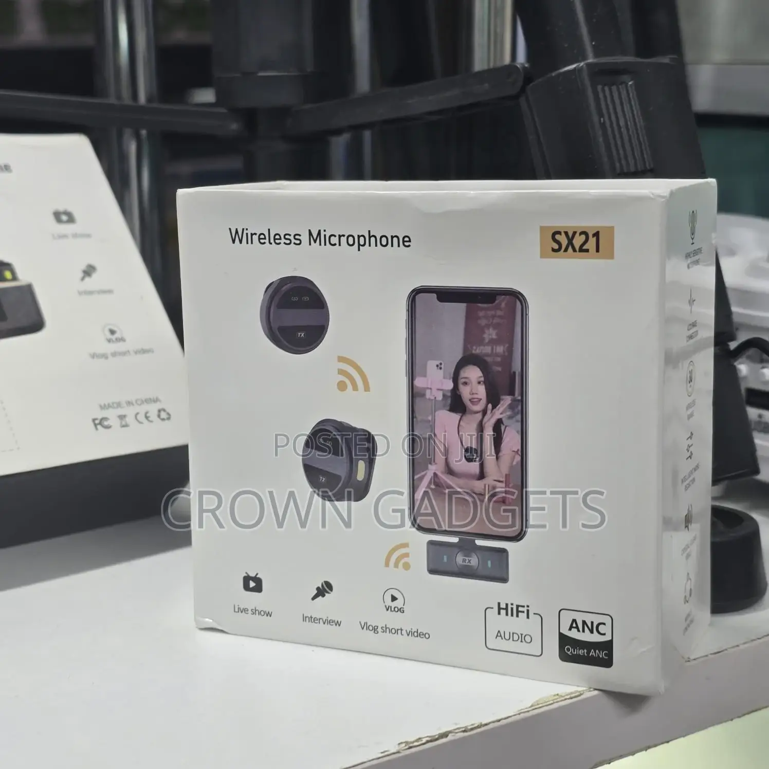 Sx21 Wireless Mic Set for Vloggers and Interviews