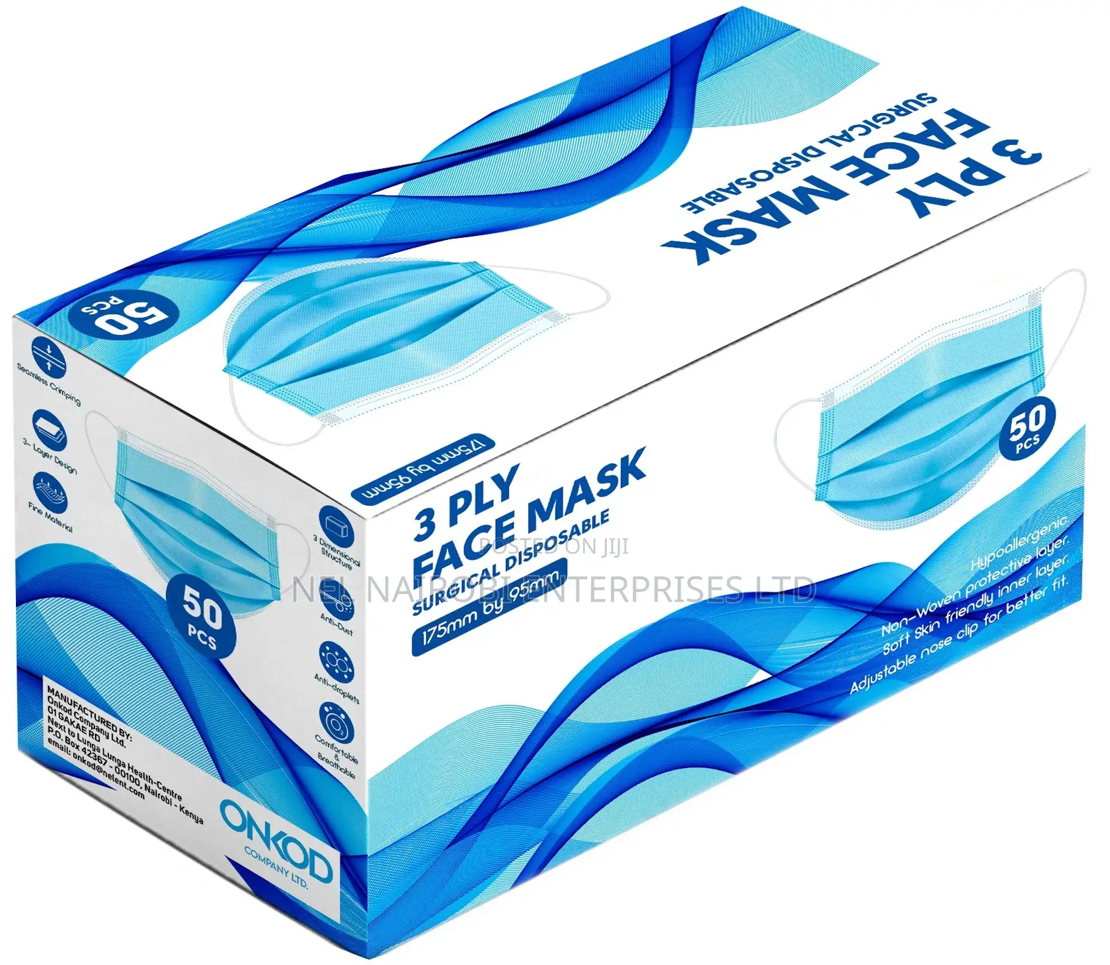 3 Ply Face Mask Surgical Disposable