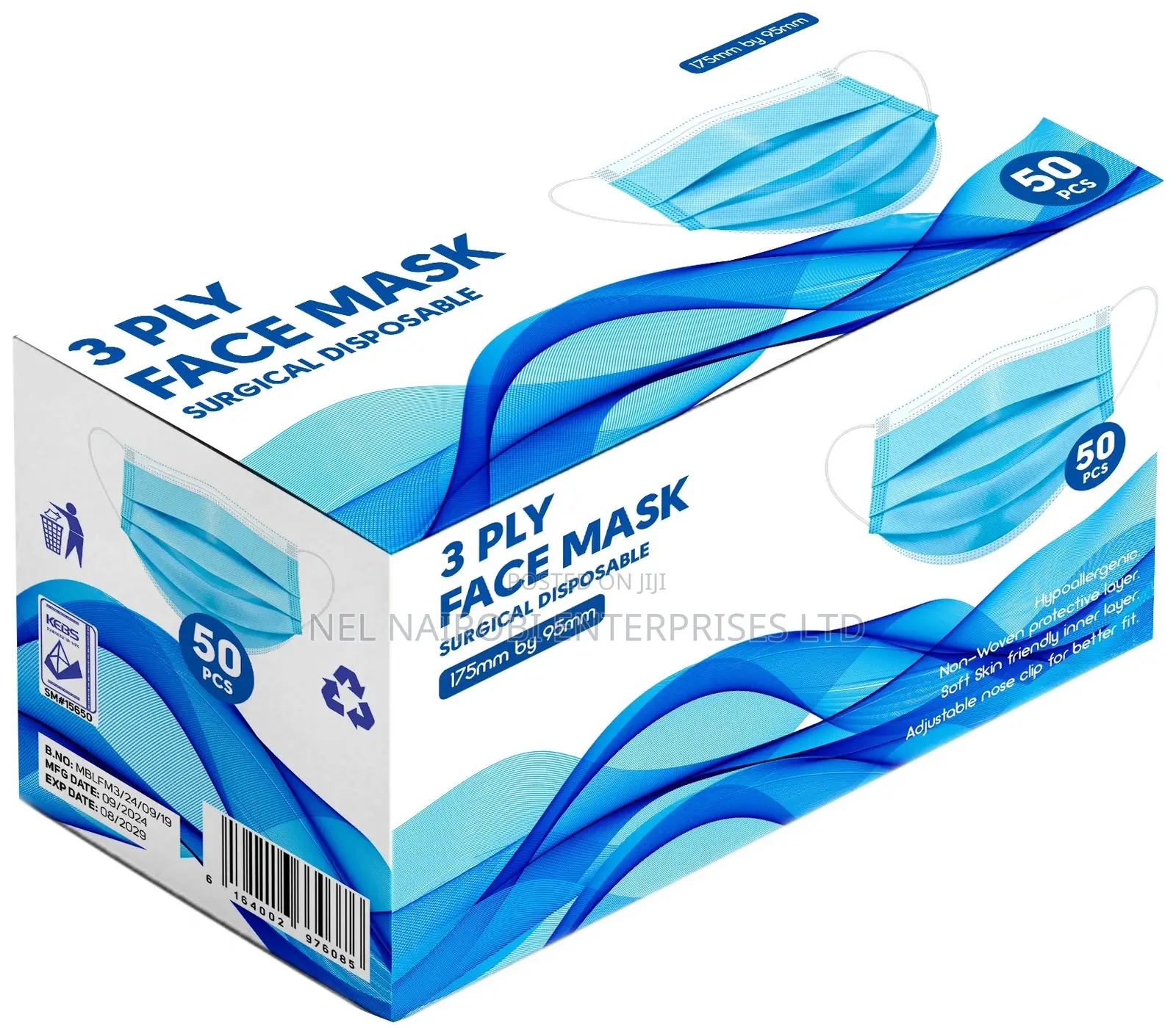 3 Ply Face Mask Surgical Disposable