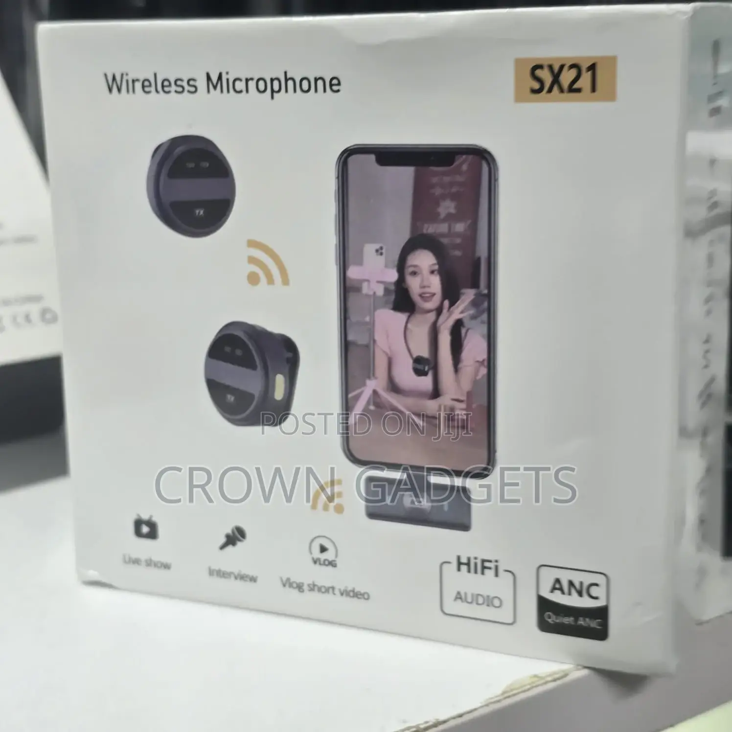 Sx21 Noise Cancelling Wireless Microphones Kit