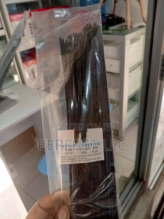 100 PCS Black Nylon Cable Ties - main view