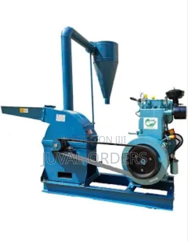 Posho Mill Complete With Cyclone and 10hp Engine - main view