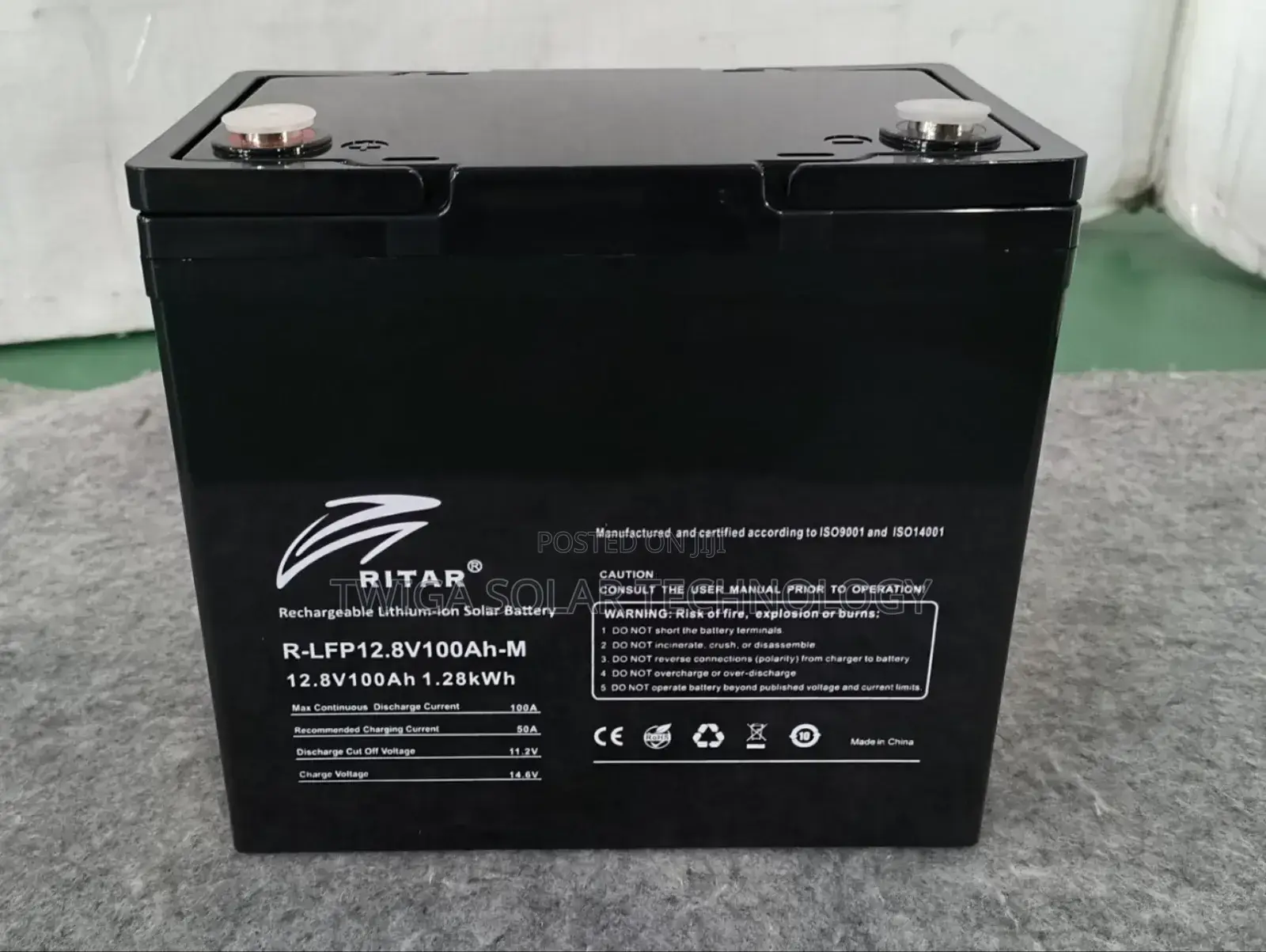 100ah 12.8v Ritar Lithium Batteries