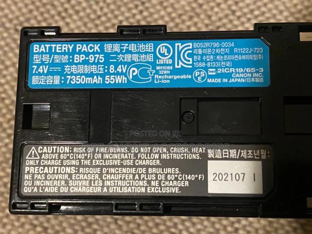 Genuine Bp 975 Canon Camera Battery