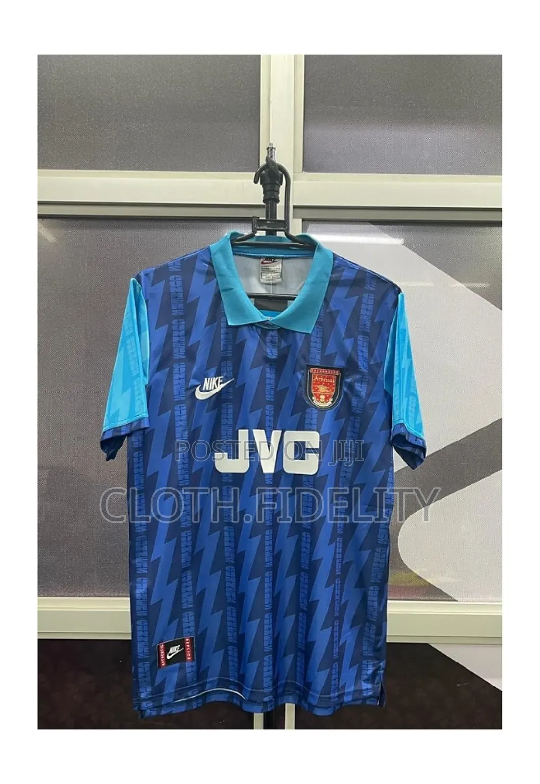 Arsenal JVC Blue Retro Jersey