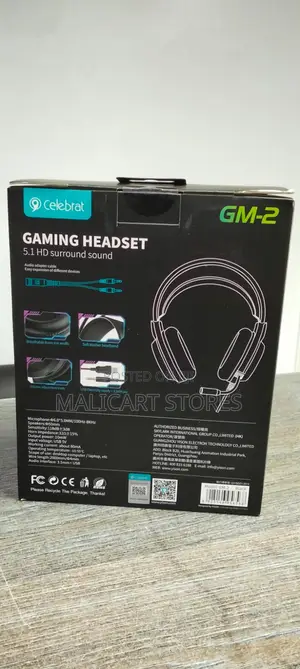 Celebrat Gm-2 Wired Gaming Headset/Headphones + Microphone