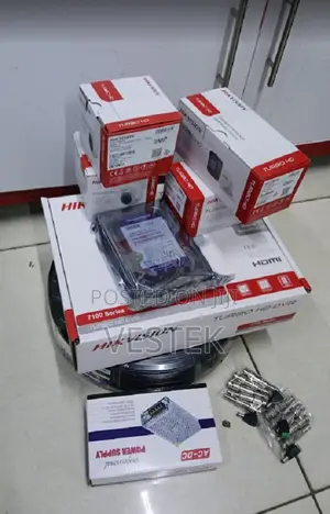 4ch Four Cameras Bullet/Dome 2mp Hd 1080p Hikvision Cameras