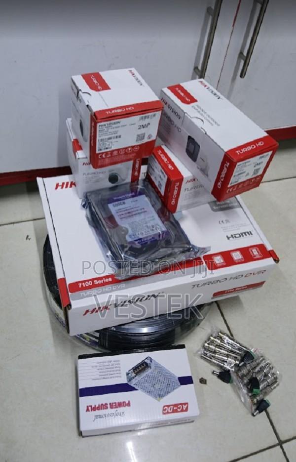 4ch Four Cameras Bullet/Dome 2mp Hd 1080p Hikvision Cameras